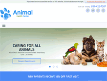 Tablet Screenshot of animalhealthcentersalinas.com